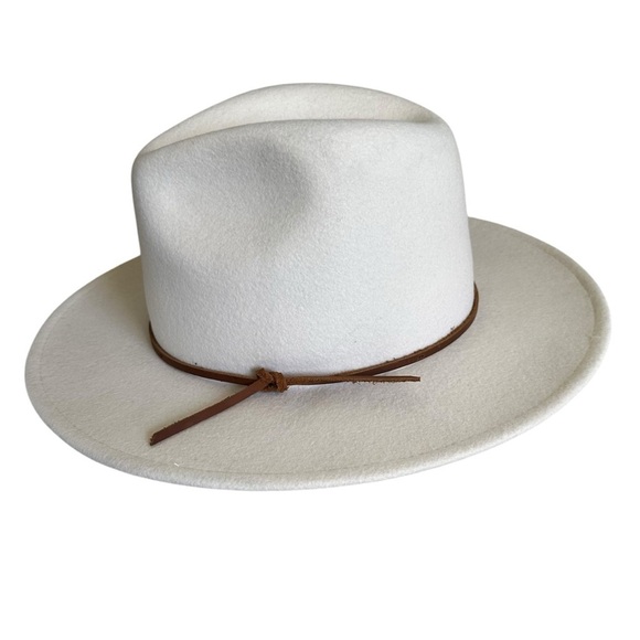 WYETH RORY IN PUTTY WHITE WOOL FEDORA HAT - Picture 1 of 9